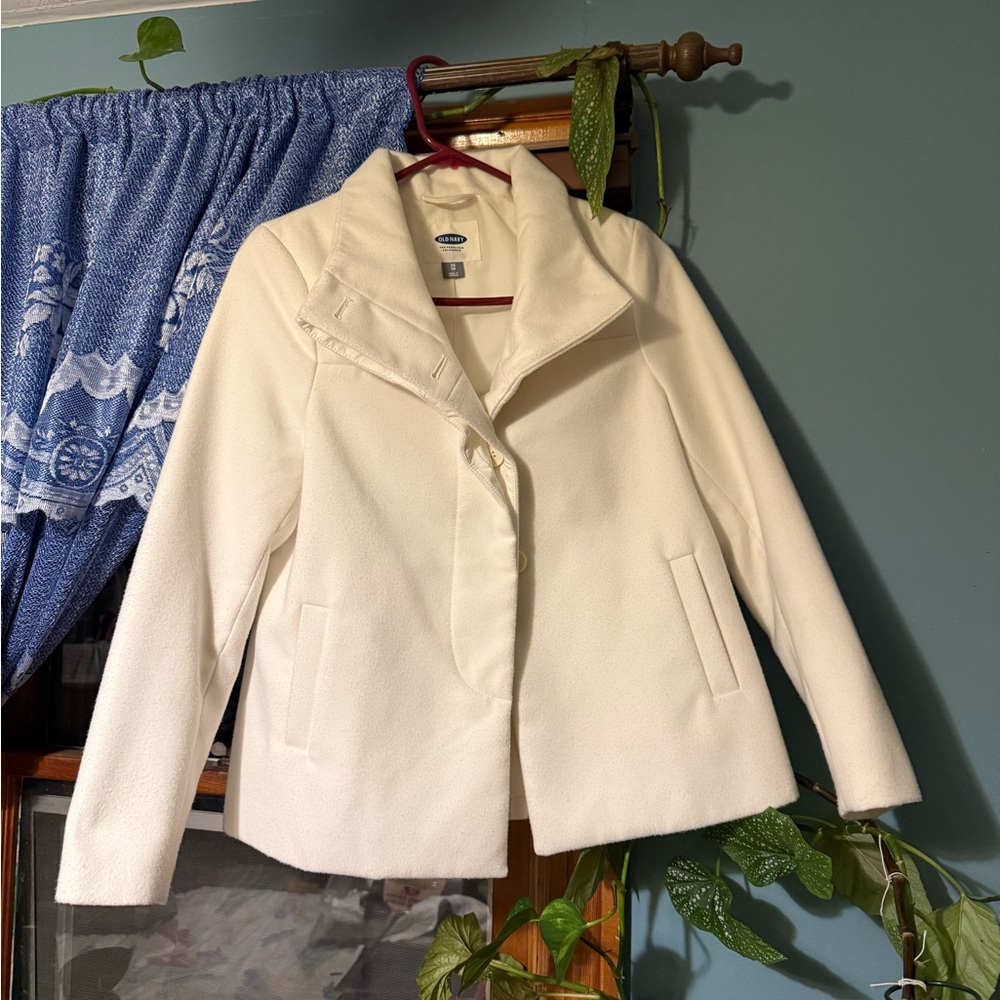 Old Navy Off-White Women's Pea Coat